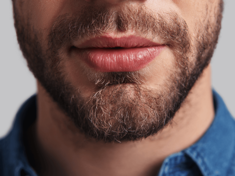 Blowjob Fetisch Symbolbild. Sinnlicher Männermund. Englisch: Blowjob fetish symbol picture: Sensual man's mouth.